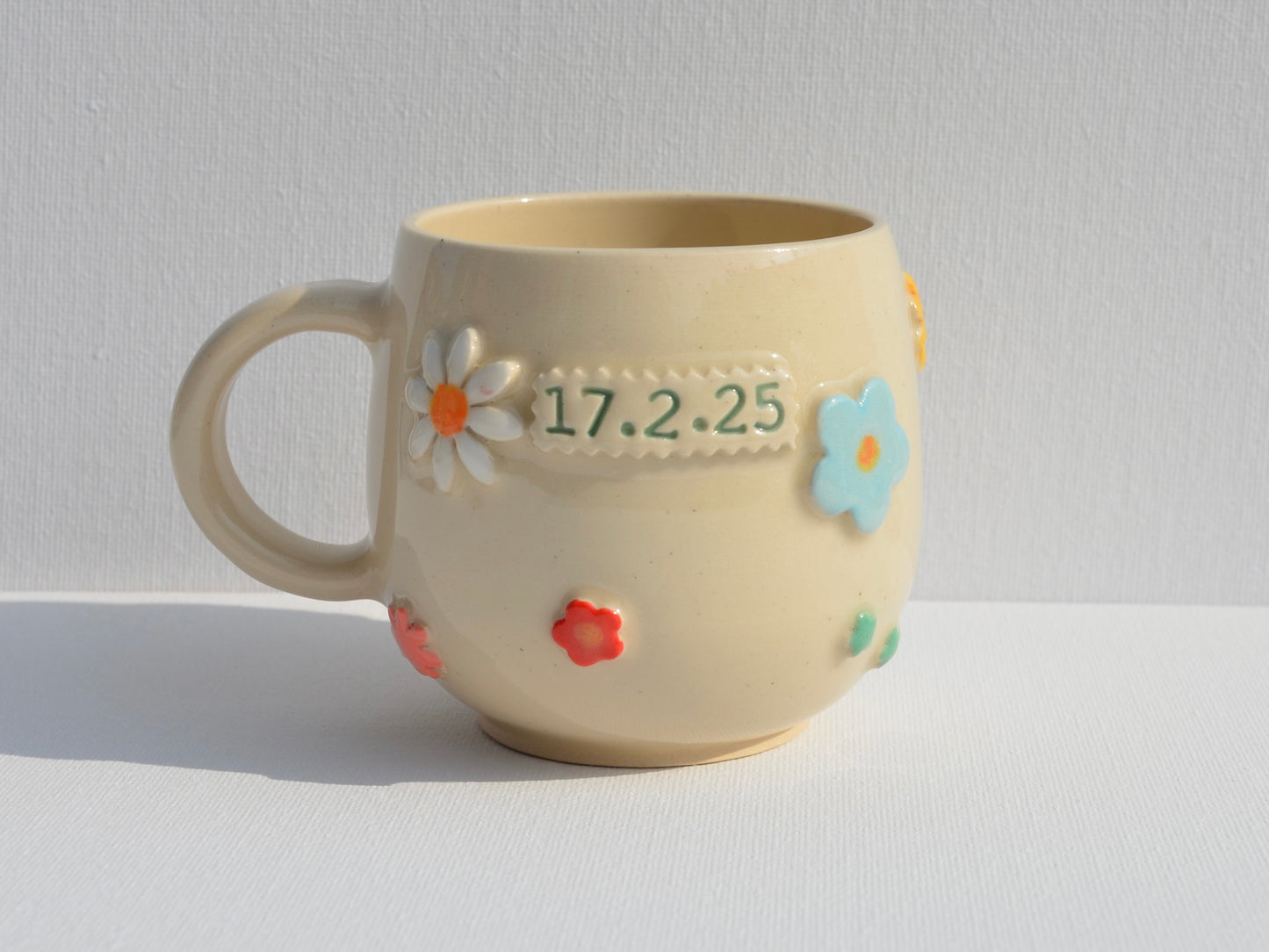 Baby keepsake mug - Floral Edition