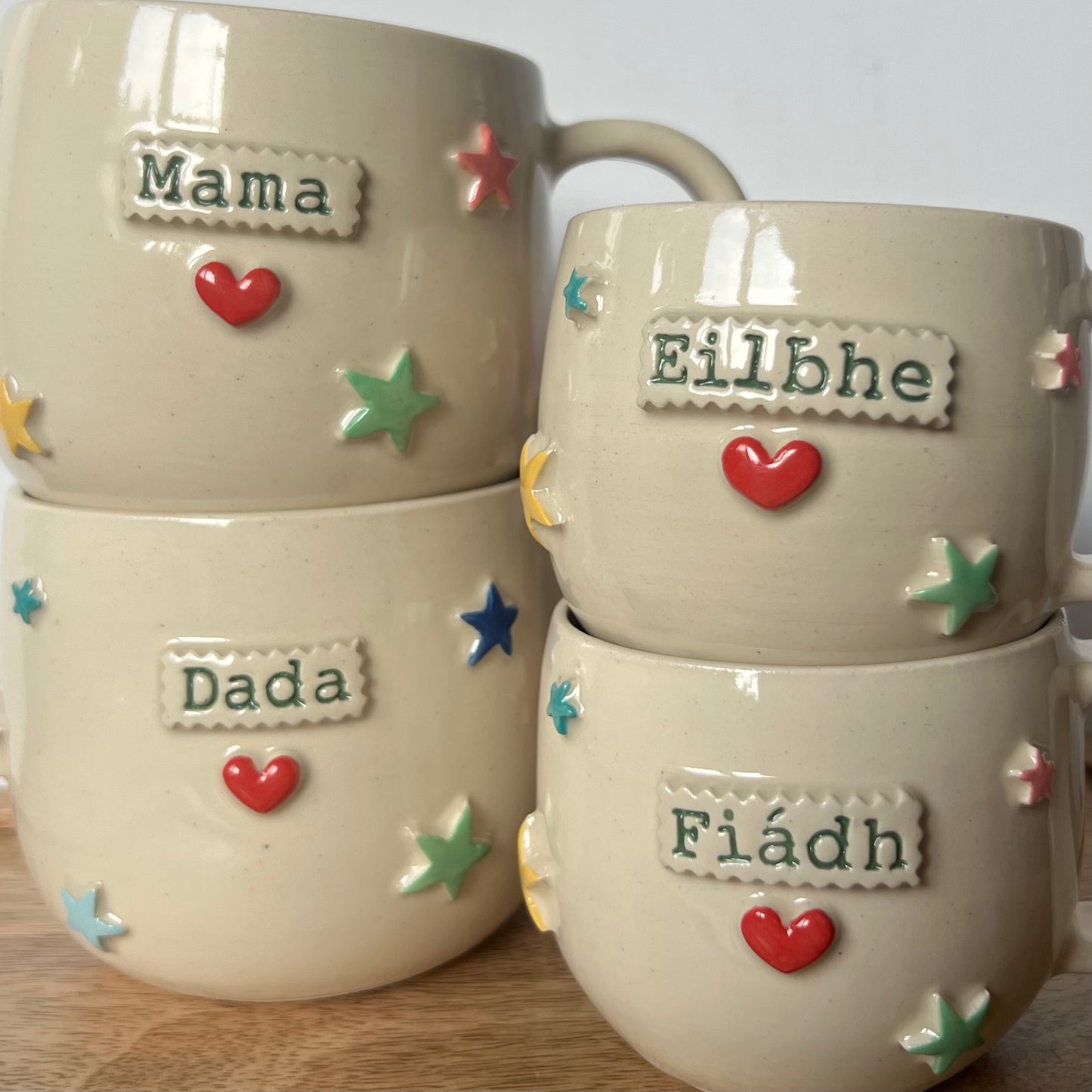 Hand decorated Customised Mugs
